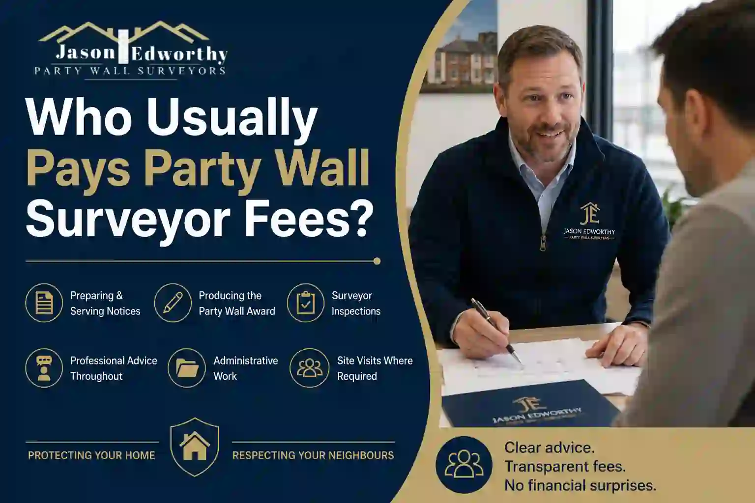 Who Usually Pays Party Wall Surveyor Fees Stocksbridge?
