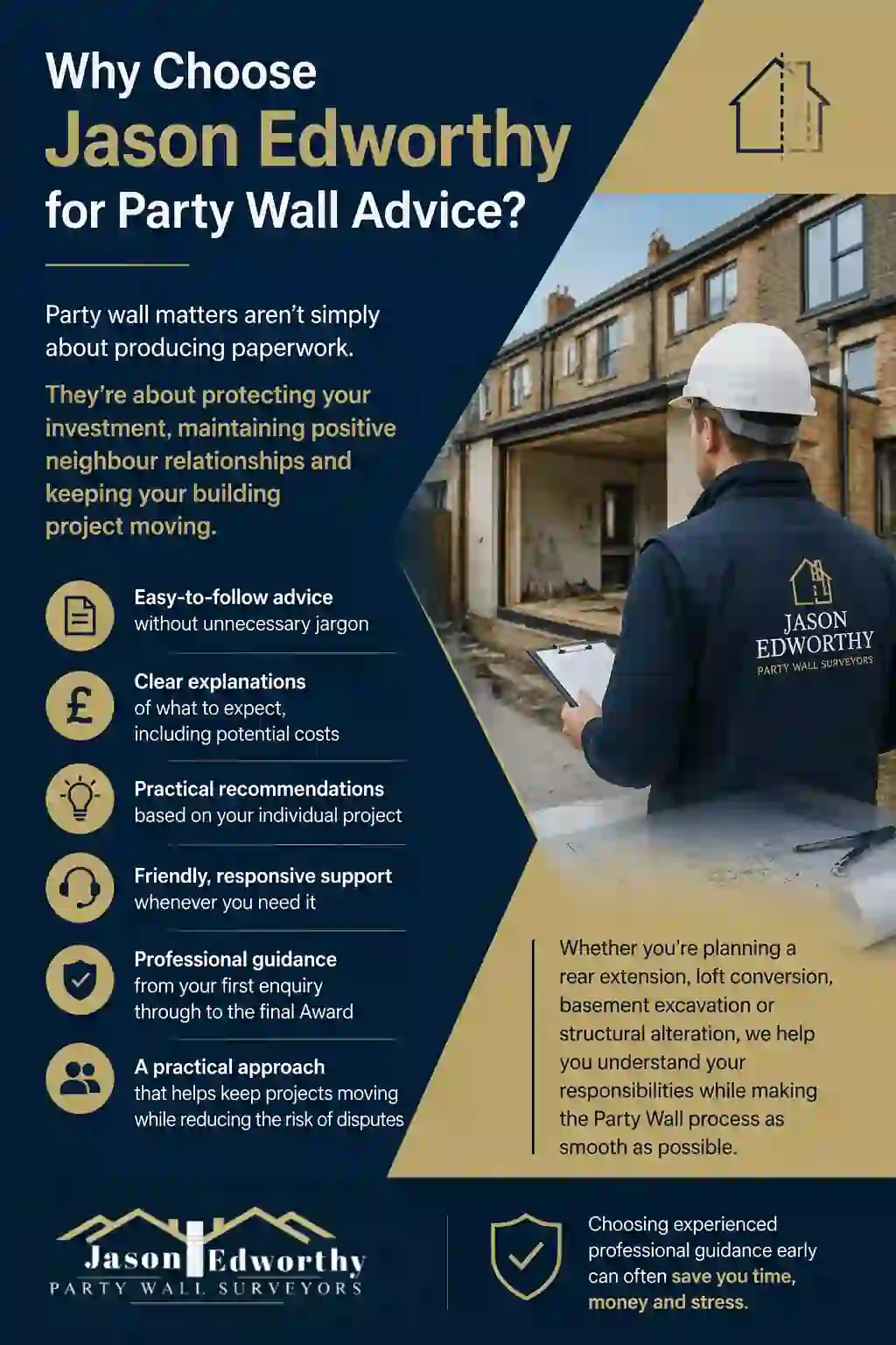 Why Choose Jason Edworthy for Party Wall Advice Stocksbridge?